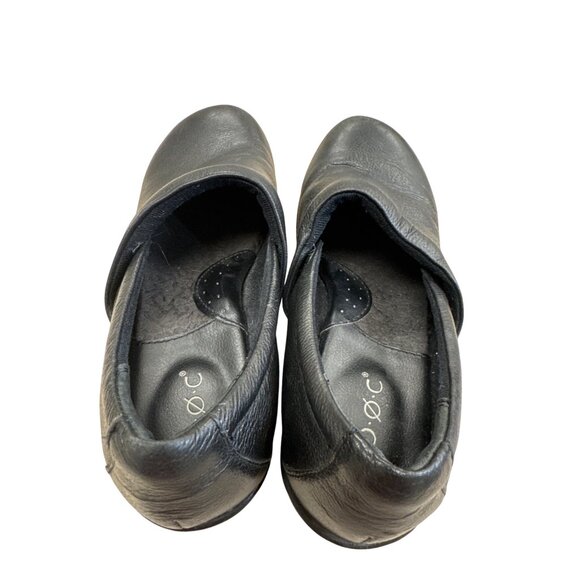 B.OC Womens Black Leather Clogs Mules 7M SKU 7484 - Picture 10 of 11